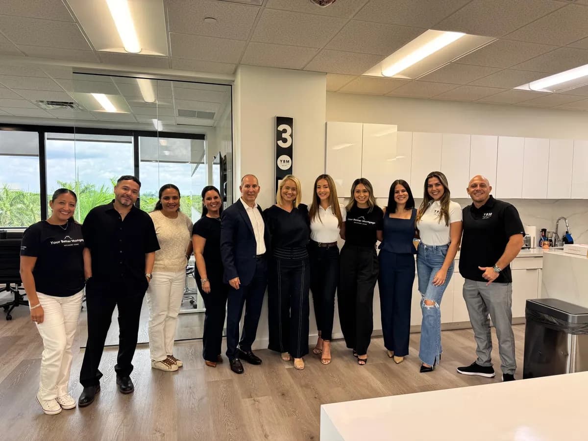 The Your Better Mortgage team at the office