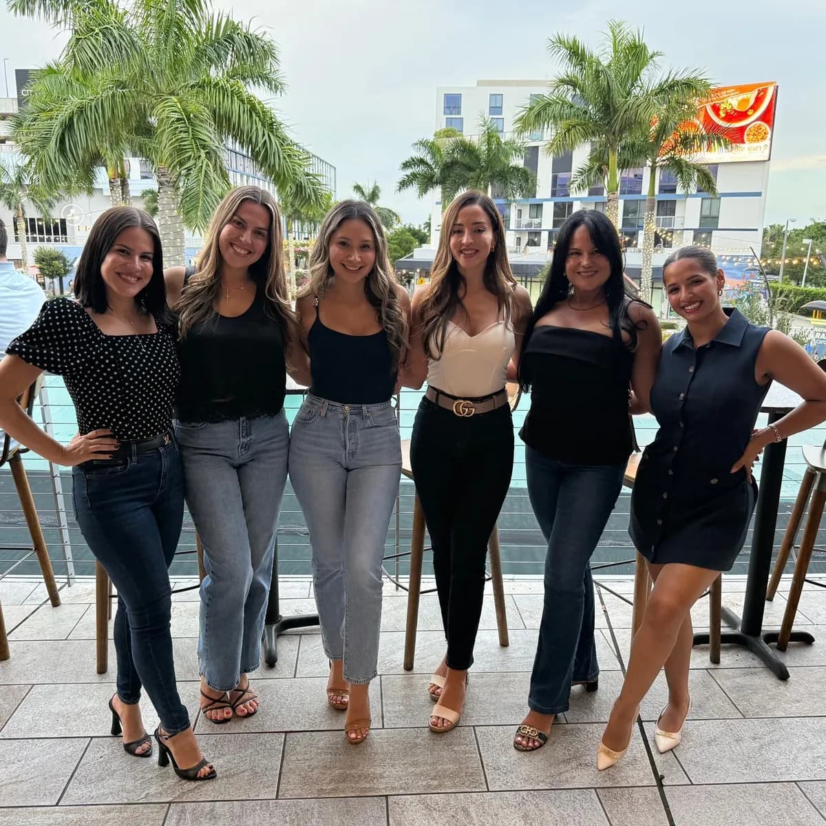 The team out together