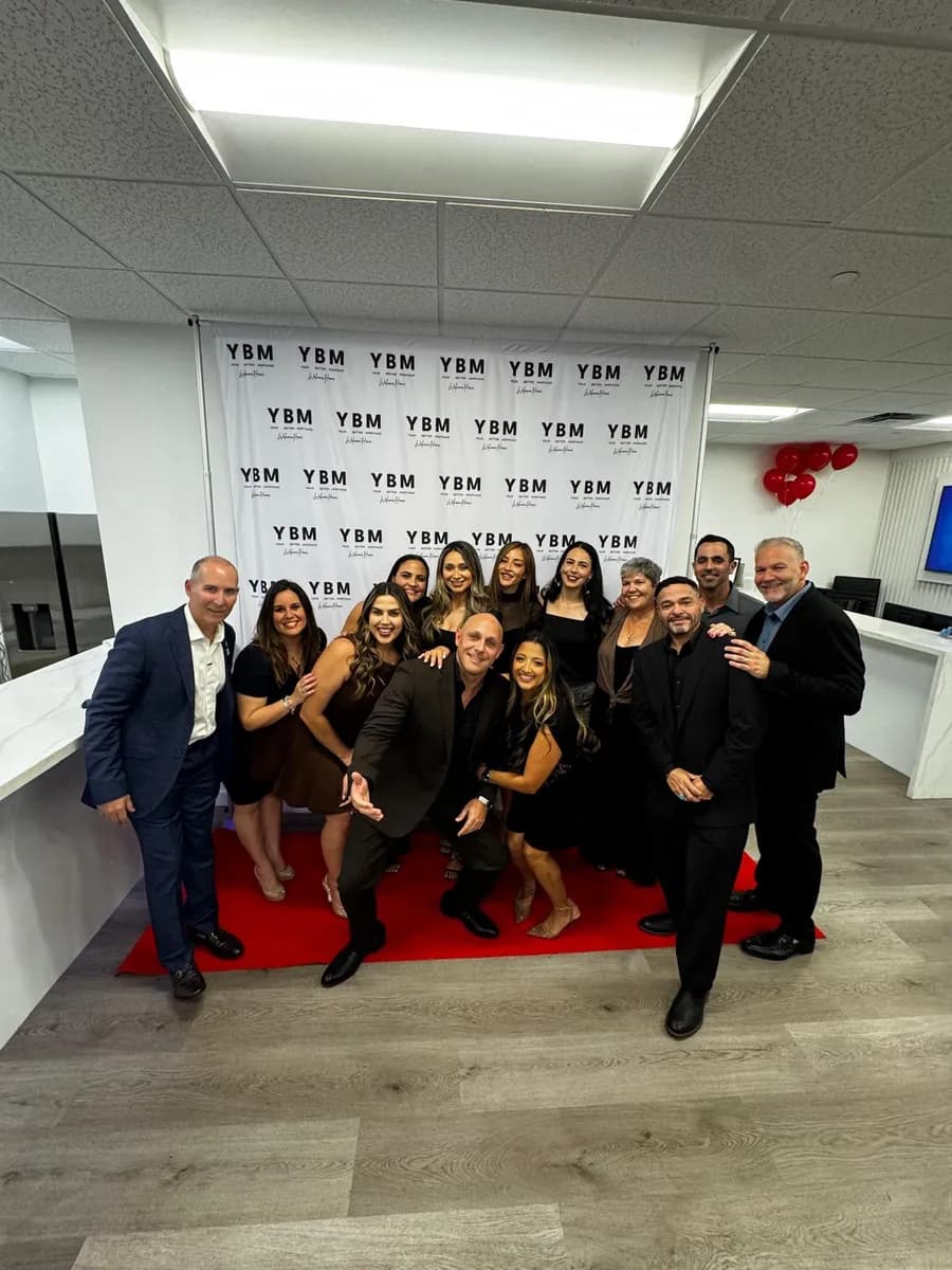 The team at a YBM event