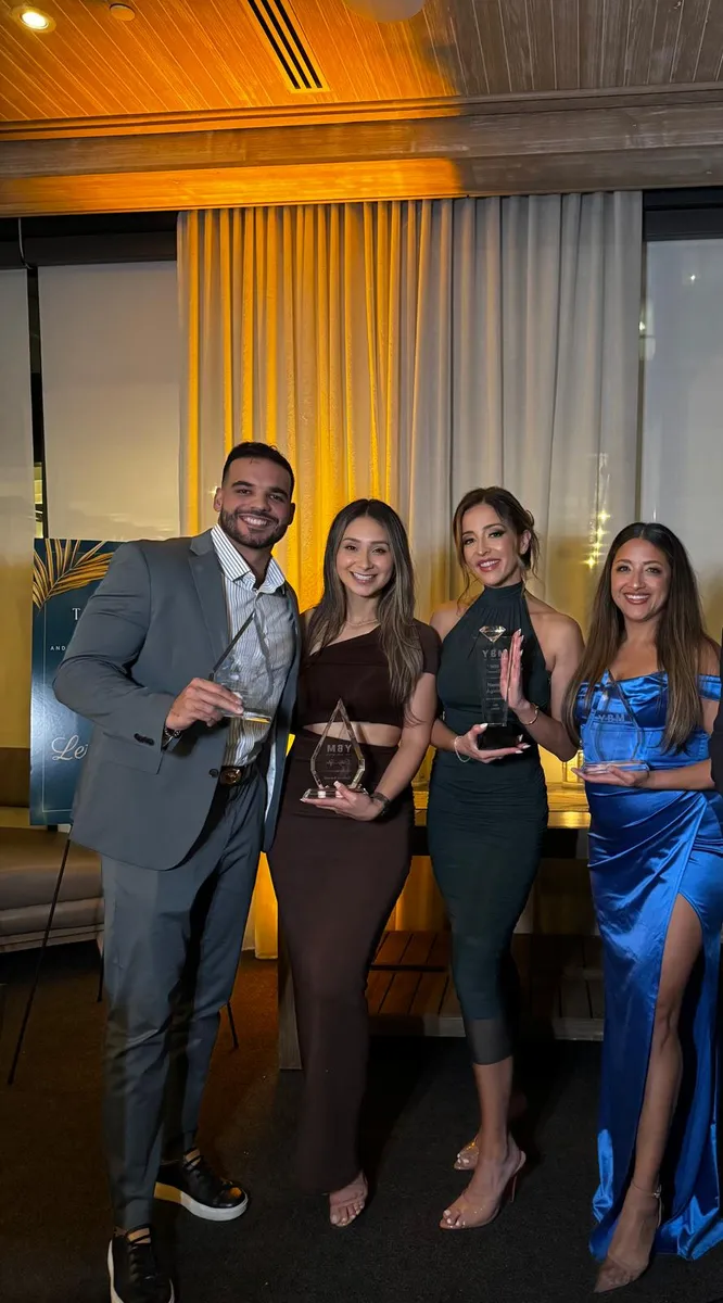 Celebrating a team award